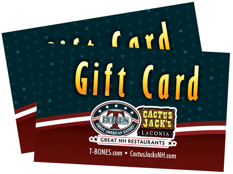 T-BONES Great American Eatery: Gift Cards